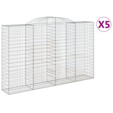 Vidaxl Schans kurver 5 st Vaulted 300x50x180 200 cm jern