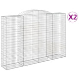 Vidaxl Schans Baskets 2 ST VATELS 300x50X200 220 cm železo