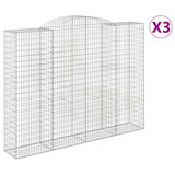 Vidaxl Schiags Kuerf 3 St Vaulted 300x50X220 240 cm Eisen