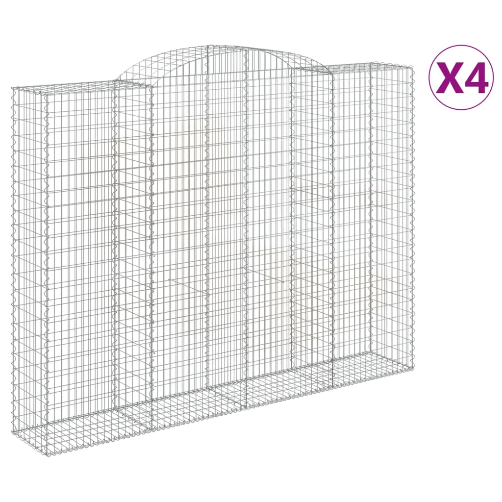 Vidaxl Schiags Kuerf 4 St Vaulted 300x50220 24 cm Eisen