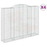 VidaXL Schans baskets 4 st vaulted 300x50x220 240 cm iron