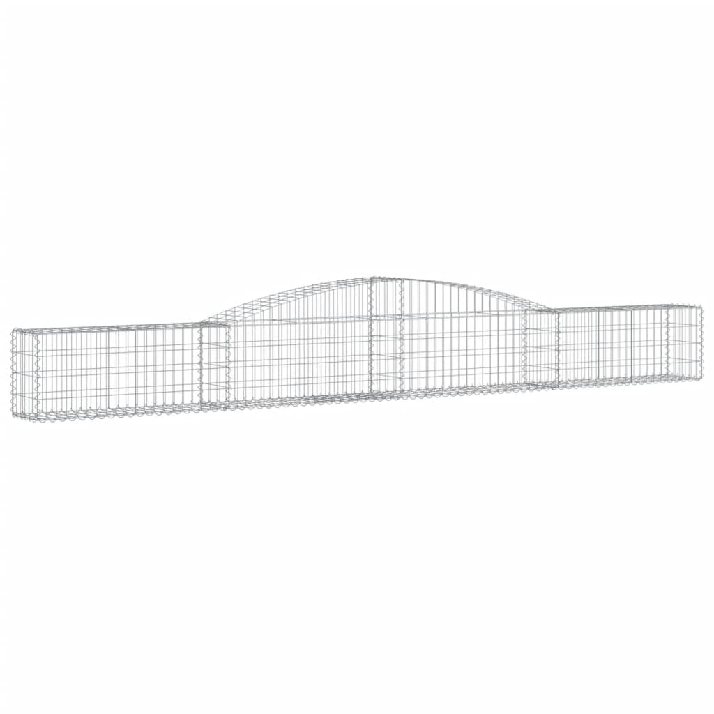 Vidaxl Schans Pankets 2 ST Voûté 400x30x40 60 cm fer