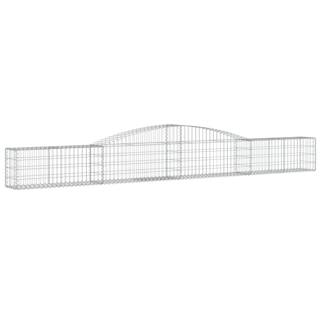 Vidaxl Schans Pankets 8 ST Voûté 400x30x40 60 cm fer