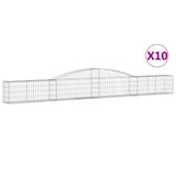 Vidaxl Schans kurver 10 St Vaulted 400x30x40 60 cm jern