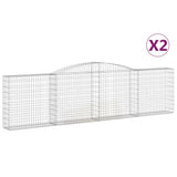 Vidaxl Schans Baskets 2 ST Krancované 400x30x100 120 cm železo