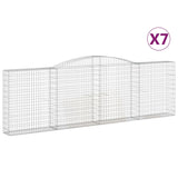 VidaXL Schans baskets 7 st vaulted 400x30x120 140 cm iron