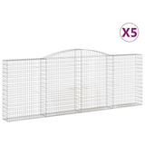 Vidaxl Schans Kosze 5 ST sklepione 400x30x140 160 cm żelazo