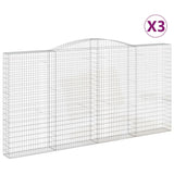 Cestas Vidaxl Schans 3 st 400x30x200 220 cm de hierro