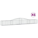 VidaXL Schans baskets 6 st vaulted 400x50x40 60 cm iron