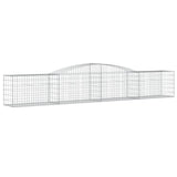 Vidaxl Schanskorf 2 ST vaulted 400x50x60 80 cm galvanized iron