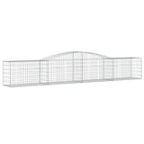 Vidaxl Schans baskets 4 st vaulted 400x50x60 80 cm galvanized iron