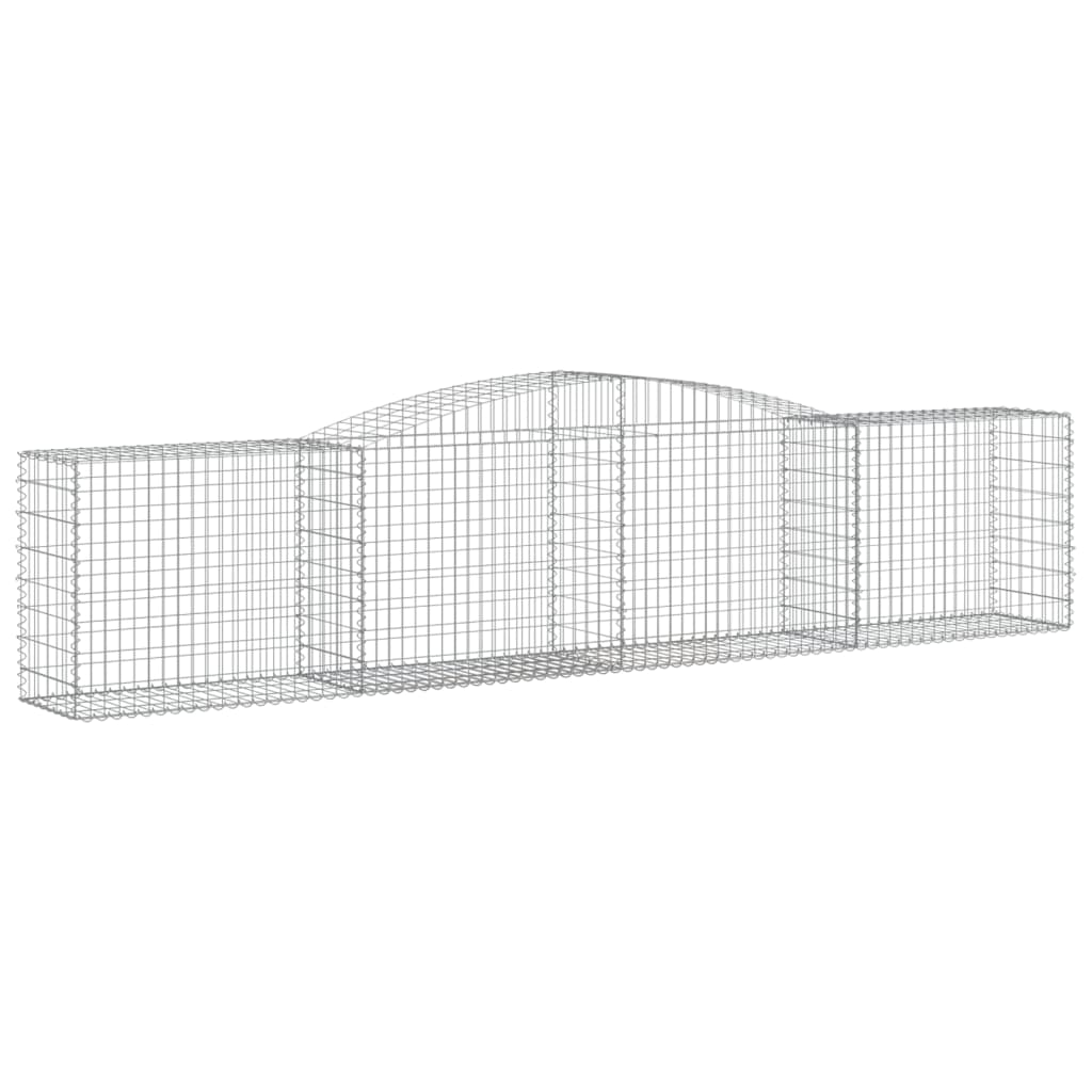 Vidaxl Schans Baskets 2 St. klenulé 400x50x80 100 cm galvanizované železo