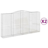 Vidaxl Schans kurver 2 st Vaulted 400x50x200 220 cm jern