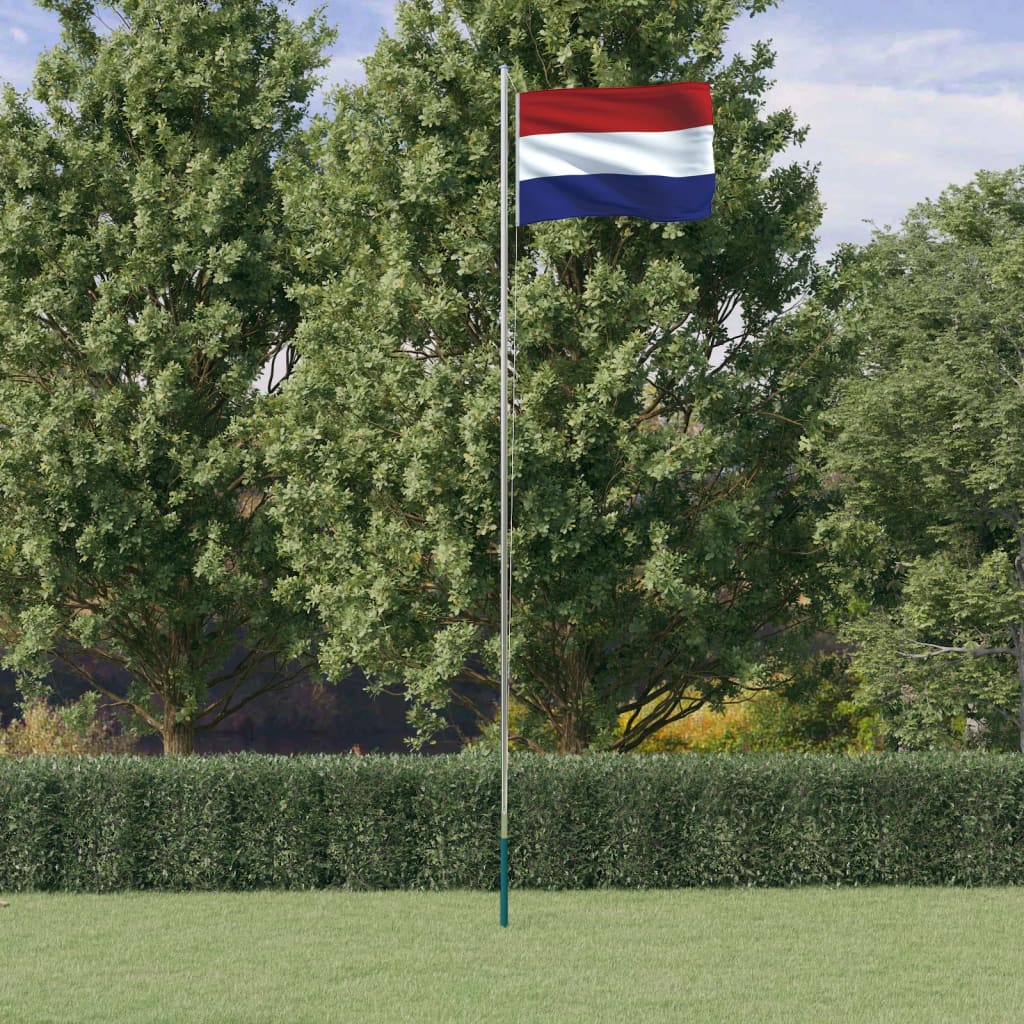 Vidaxl -flag med flagstang Holland 6.23 M aluminium