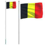 Flag Vidaxl con flagpole 6.23 m alluminio