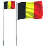 Vidaxl -flag med flagstang 5,55 m aluminium