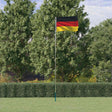 Vidaxl vlag met vlaggenmast duitsland 5,5 m aluminium