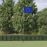 Flag Vidaxl con flagpole Europa 5,55 m alluminio