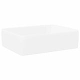 Vidaxl wasbak 48x37x13 rechthoekig keramiek wit