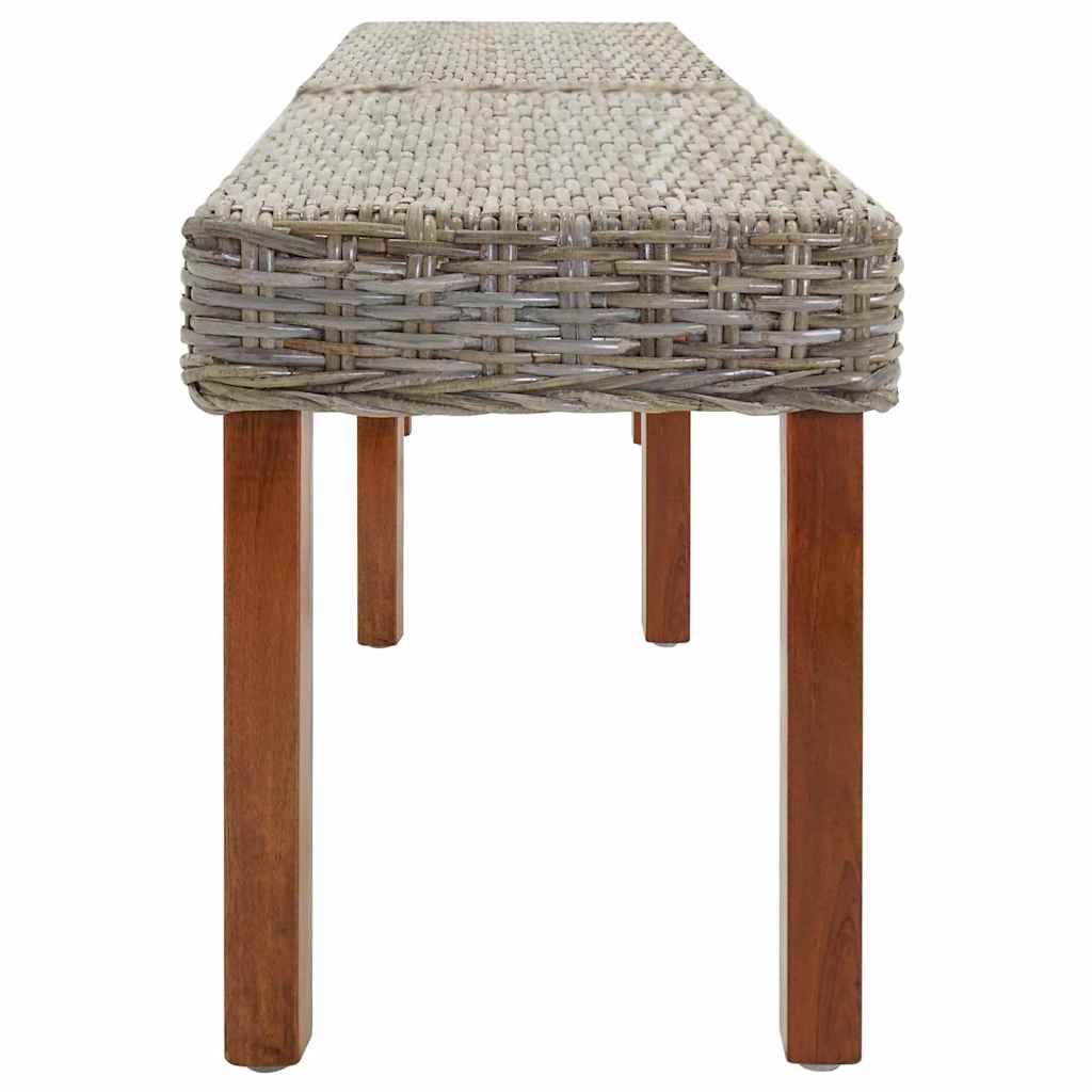 Vidaxl bank naturel 160 x 35 x 45 cm massief mango hout