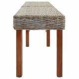 Vidaxl bank naturel 160 x 35 x 45 cm massief mango hout