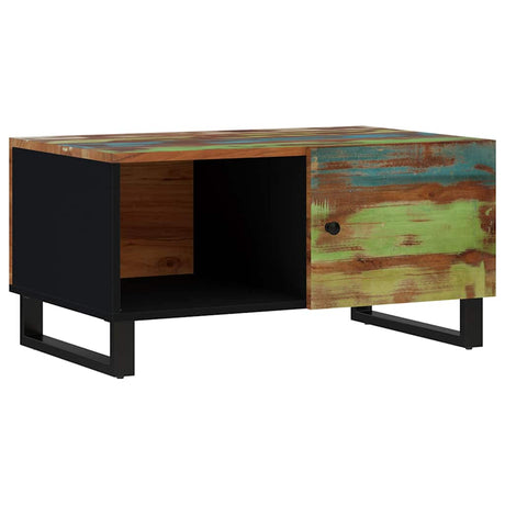 Vidaxl salontafel 80x50x40 cm massief gerecycled hout en bewerkt hout