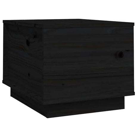 Vidaxl salontafel 40x50x35 cm massief grenenhout zwart