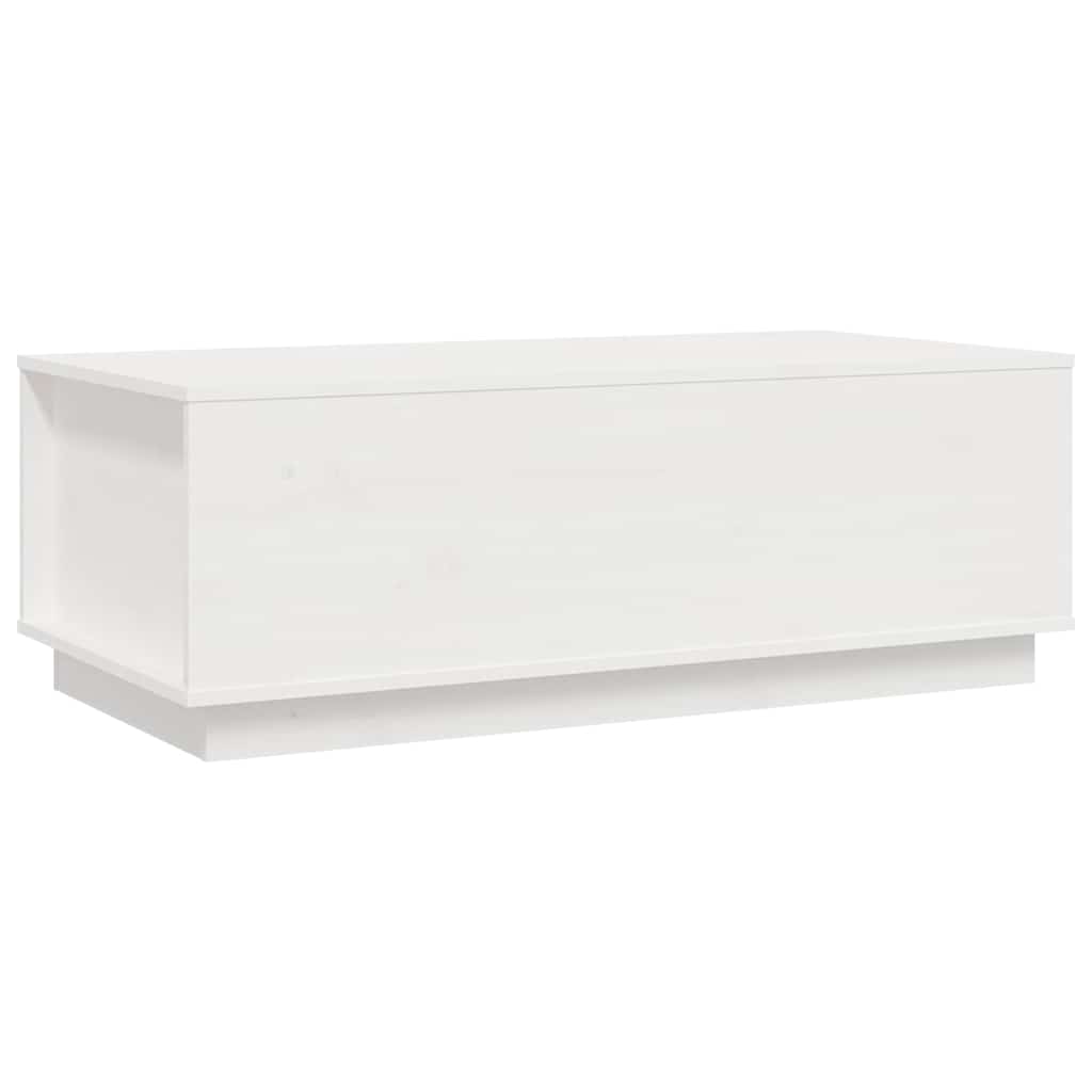 Vidaxl salontafel 100x50x35 cm massief grenenhout wit