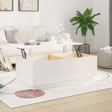 Vidaxl salontafel 100x50x35 cm massief grenenhout wit