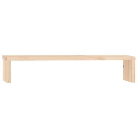 Vidaxl monitorstandaard 50x27x10 cm massief grenenhout