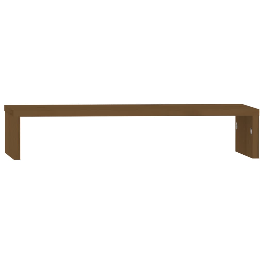 Vidaxl Monitor Stand 50x27x10 cm pevná borovice med hnědá