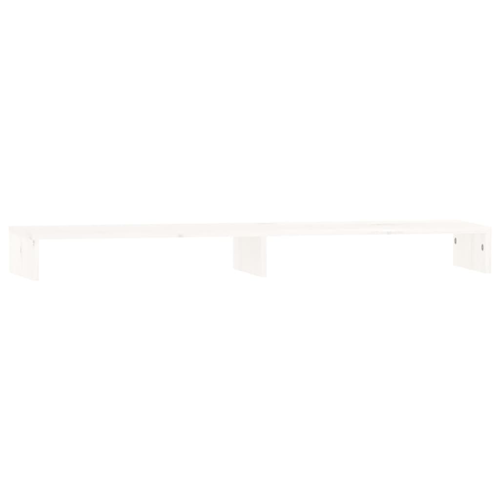 VidaXL Monitor standard 100x27x10 cm Solid pine white