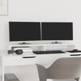 Vidaxl Monitor Standard 100x27x10 cm Solid Pine White