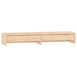 Vidaxl monitorstandaard 100x27x15 cm massief grenenhout
