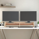 Vidaxl monitorstandaard 100x24x16 cm massief grenenhout