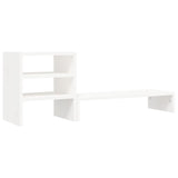 Vidaxl Monitor Stand 81x20x30 cm Pino sólido White