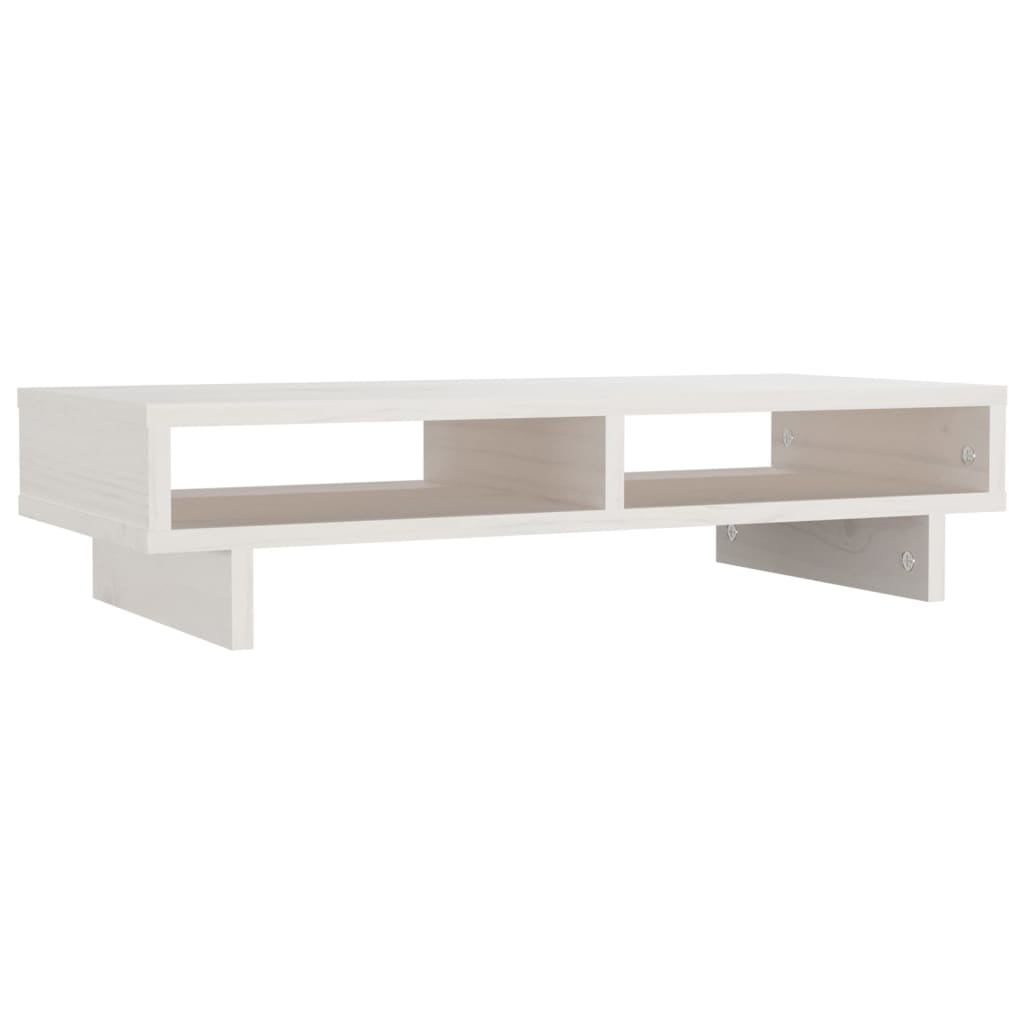 Vidaxl Monitor stand 60x27x14 cm Solid pine white