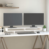 Vidaxl Monitor standard 100x27x14 cm Pine solide blanc