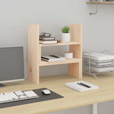 Vidaxl monitorstandaard (39-72)x17x43 cm massief grenenhout