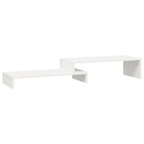 Vidaxl monitorstandaard (52-101)x22x14 cm massief grenenhout wit