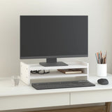 Vidaxl Monitor stands 50x27x15 cm Solid pine white