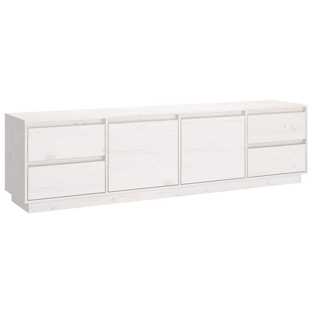 Vidaxl tv-meubel 176x37x47,5 cm massief grenenhout wit