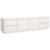 Vidaxl tv-meubel 176x37x47,5 cm massief grenenhout wit