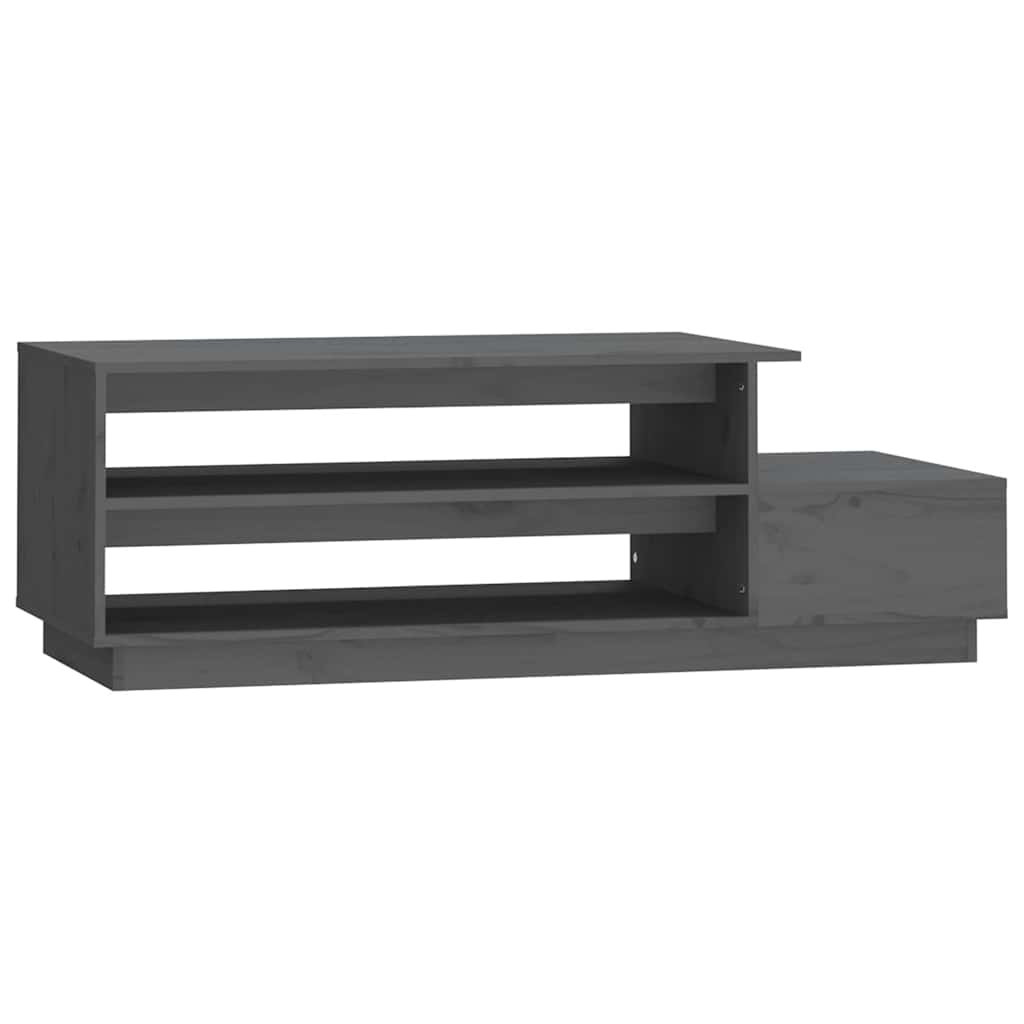 Vidaxl salontafel 120x50x40,5 cm massief grenenhout grijs