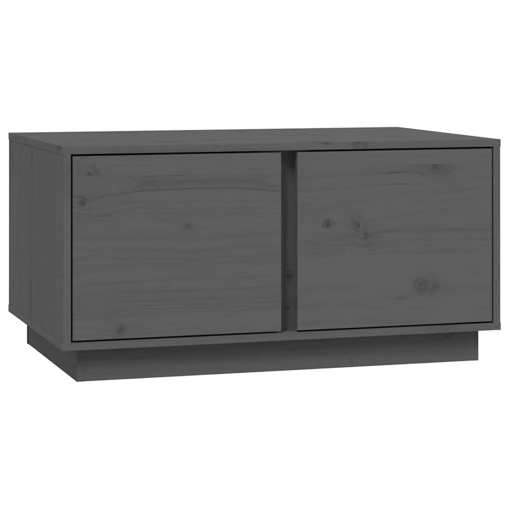 Vidaxl salontafel 80x50x40 cm massief grenenhout grijs