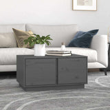 Vidaxl salontafel 80x50x40 cm massief grenenhout grijs