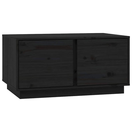 Vidaxl salontafel 80x50x40 cm massief grenenhout zwart