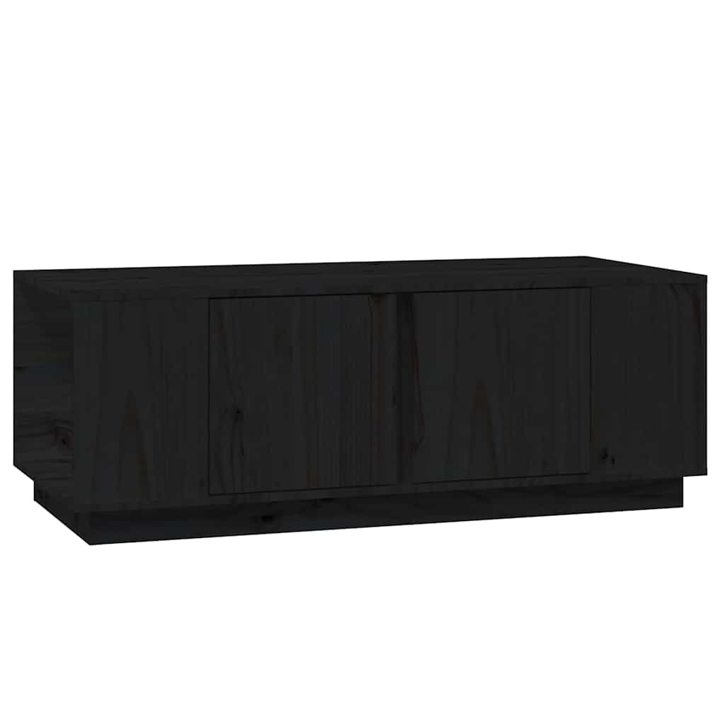 Vidaxl salontafel 110x50x40 cm massief grenenhout zwart