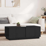Vidaxl salontafel 110x50x40 cm massief grenenhout zwart