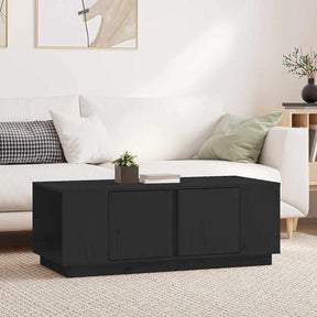 Vidaxl salontafel 110x50x40 cm massief grenenhout zwart